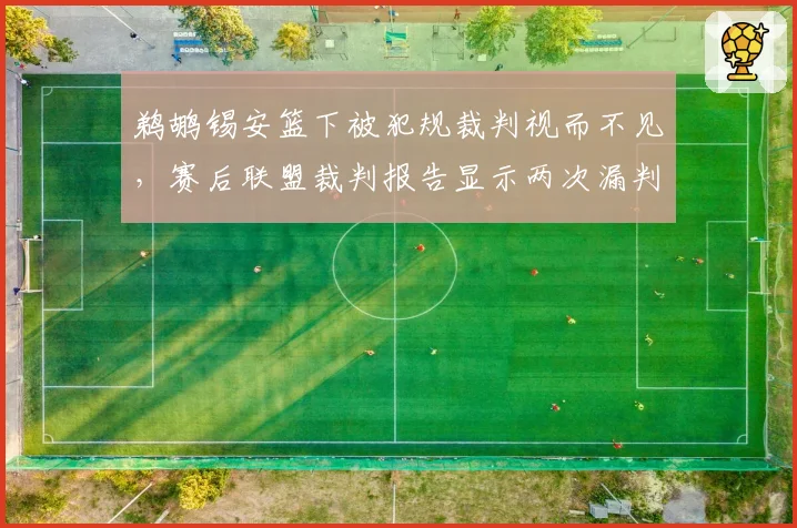 鹈鹕锡安篮下被犯规裁判视而不见，赛后联盟裁判报告显示两次漏判